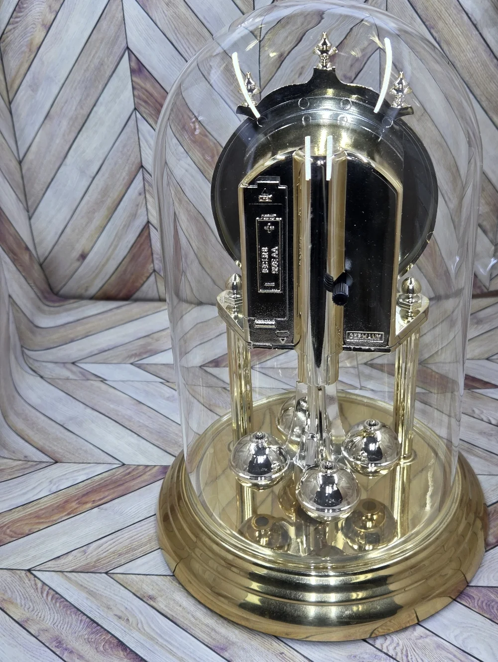 Seth Thomas Gold Anniversary Dome Clock - Gold Finish Ftom Germany
